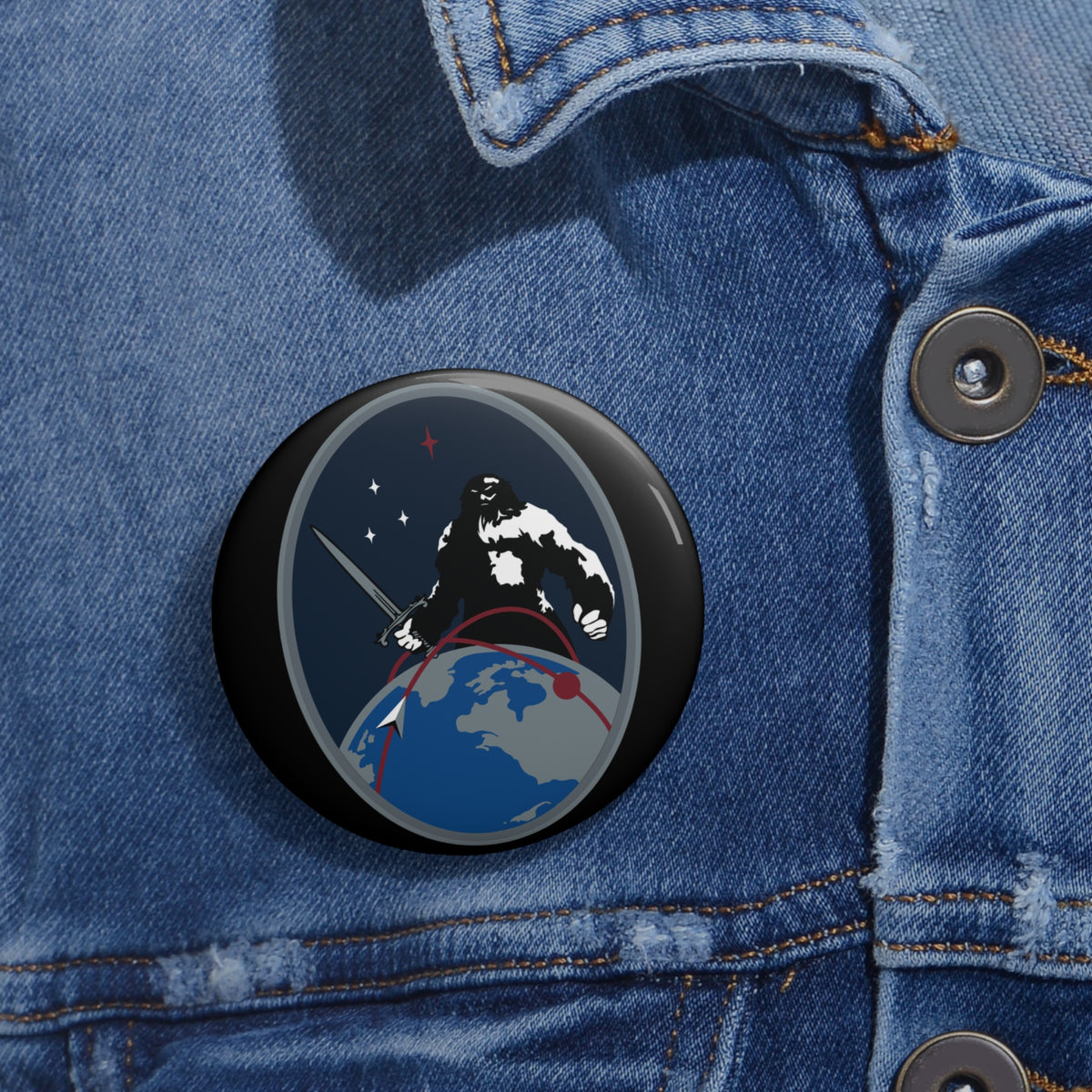 Custom Pin Button - USSF - 9th Combat Training Squadron wo txt