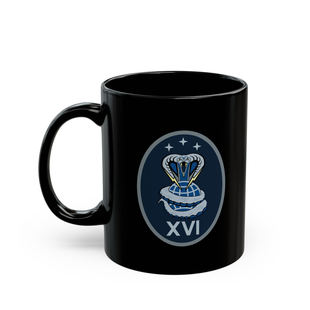 Black Mug (11oz, 15oz) - USSF - 16th Electromagnetic Warfare Squadron wo txt