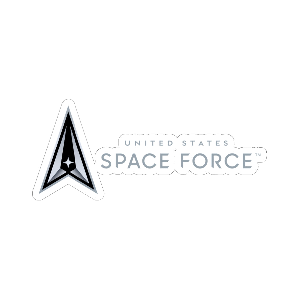 Kiss-Cut Stickers - US Space Force Logo w Txt X 300
