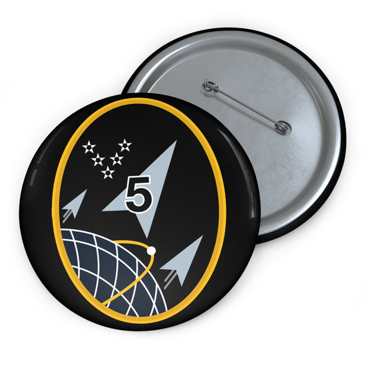 Custom Pin Button - USSF - 5th Space Launch Squadron wo txt X 300