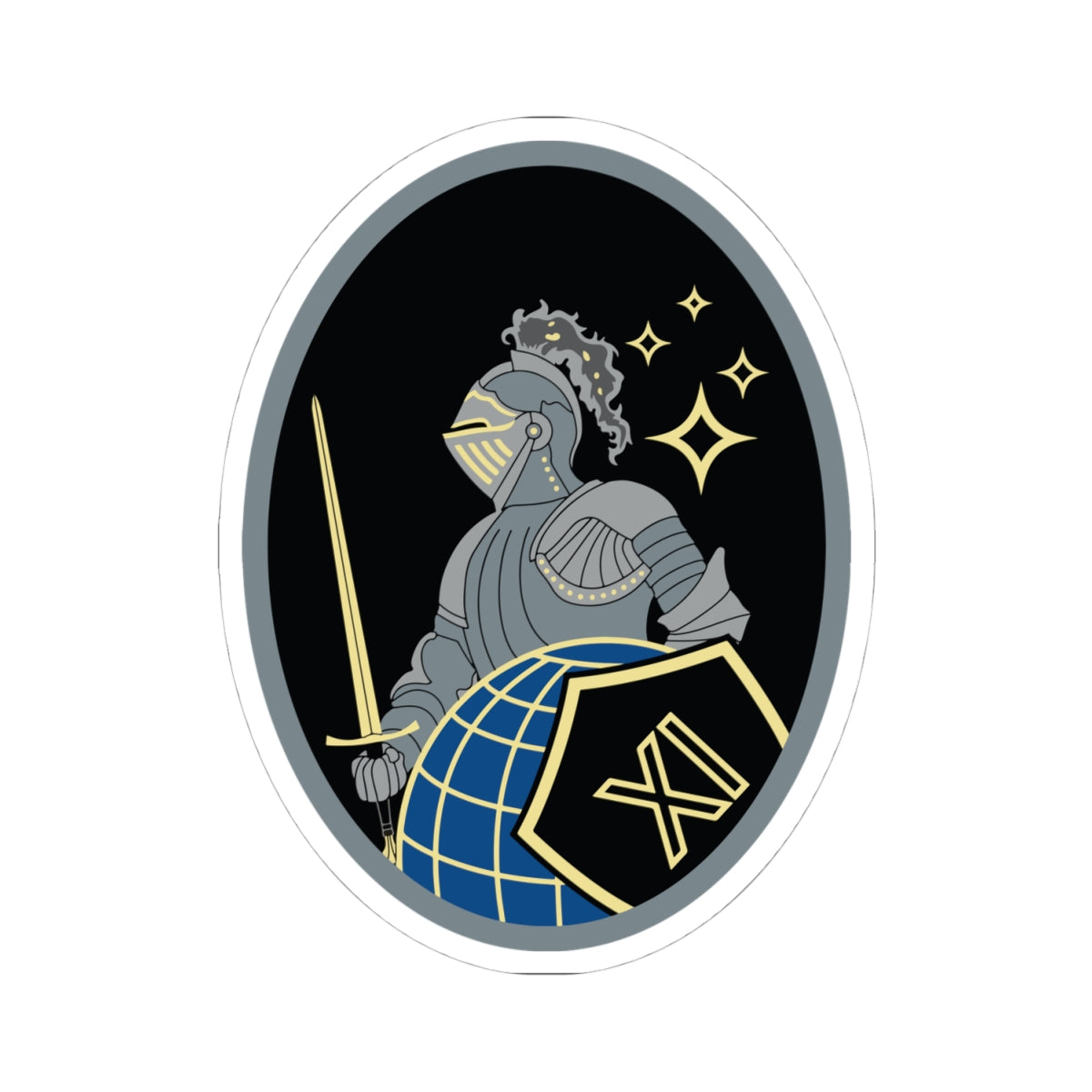 Kiss-Cut Sticker - USSF - 11th Space Warning Squadron wo txt