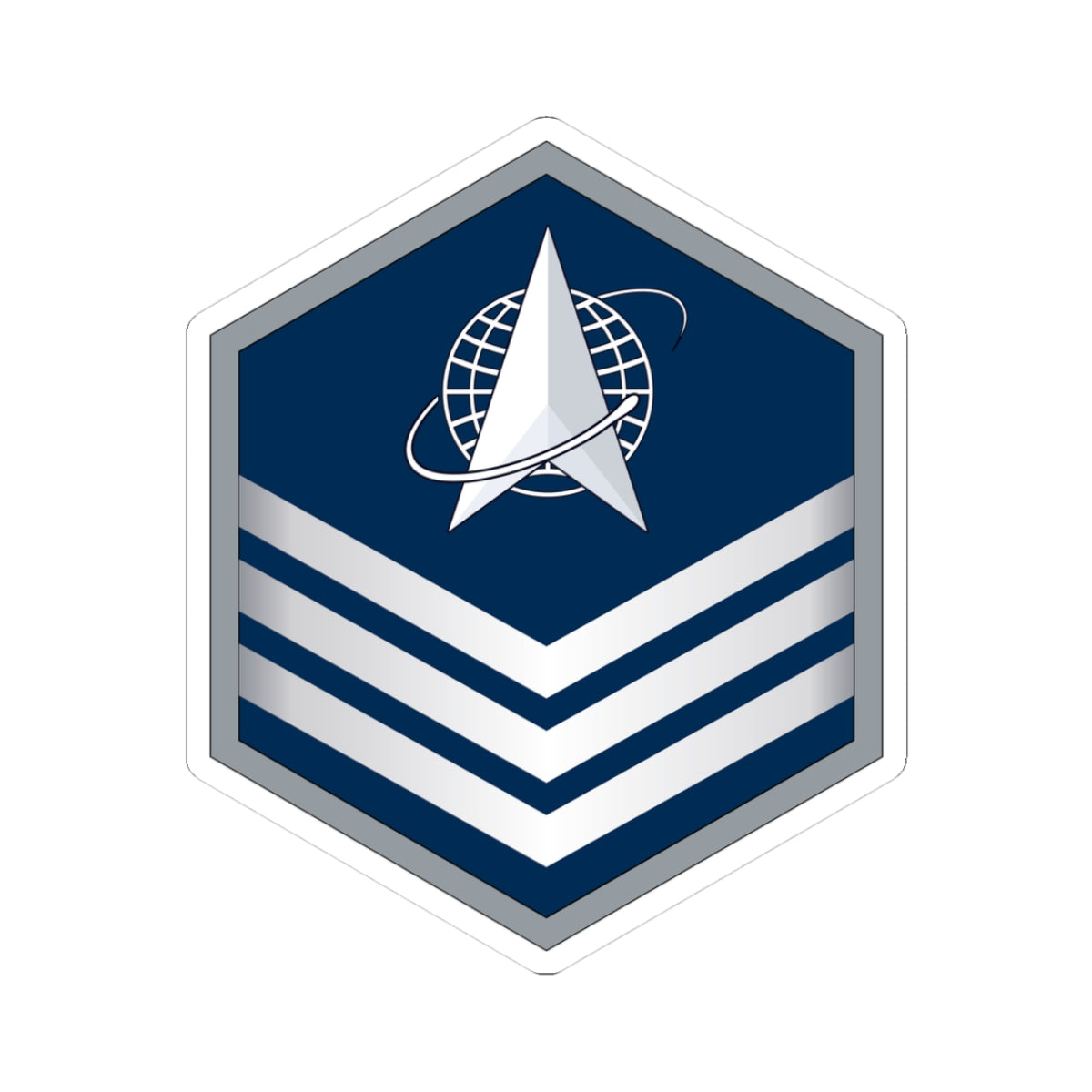 Kiss-Cut Sticker - USSF - E5 Sergeant wo Txt