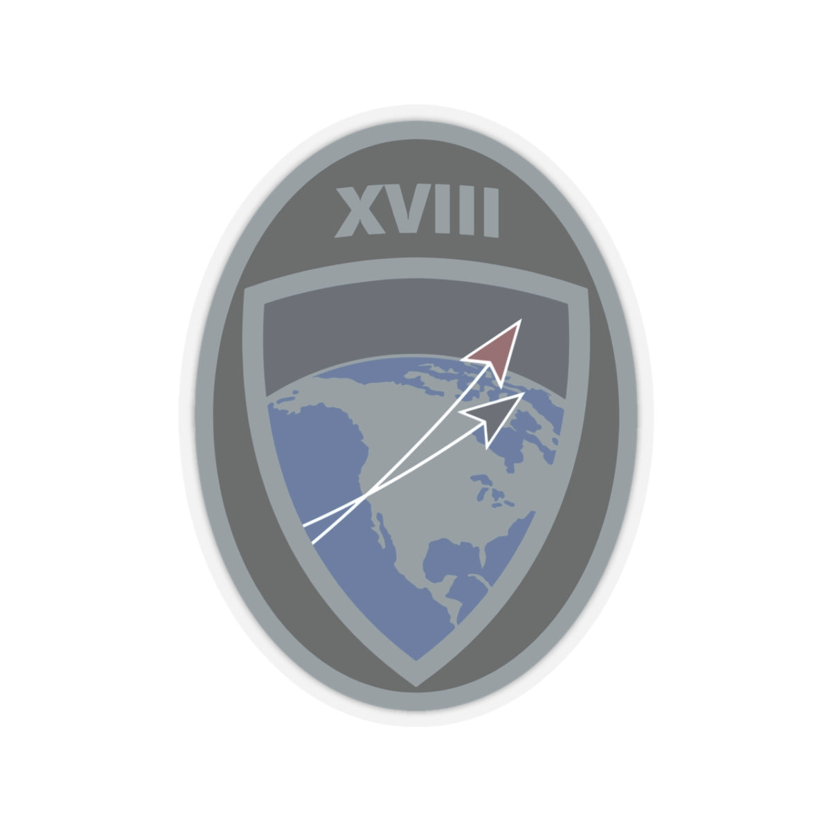 Kiss-Cut Sticker - USSF - 18th Space Defense Squadron wo txt