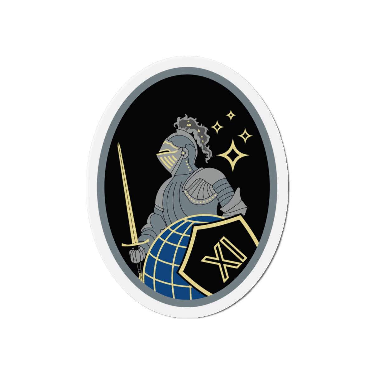 Die-Cut Magnet - USSF - 11th Space Warning Squadron wo txt