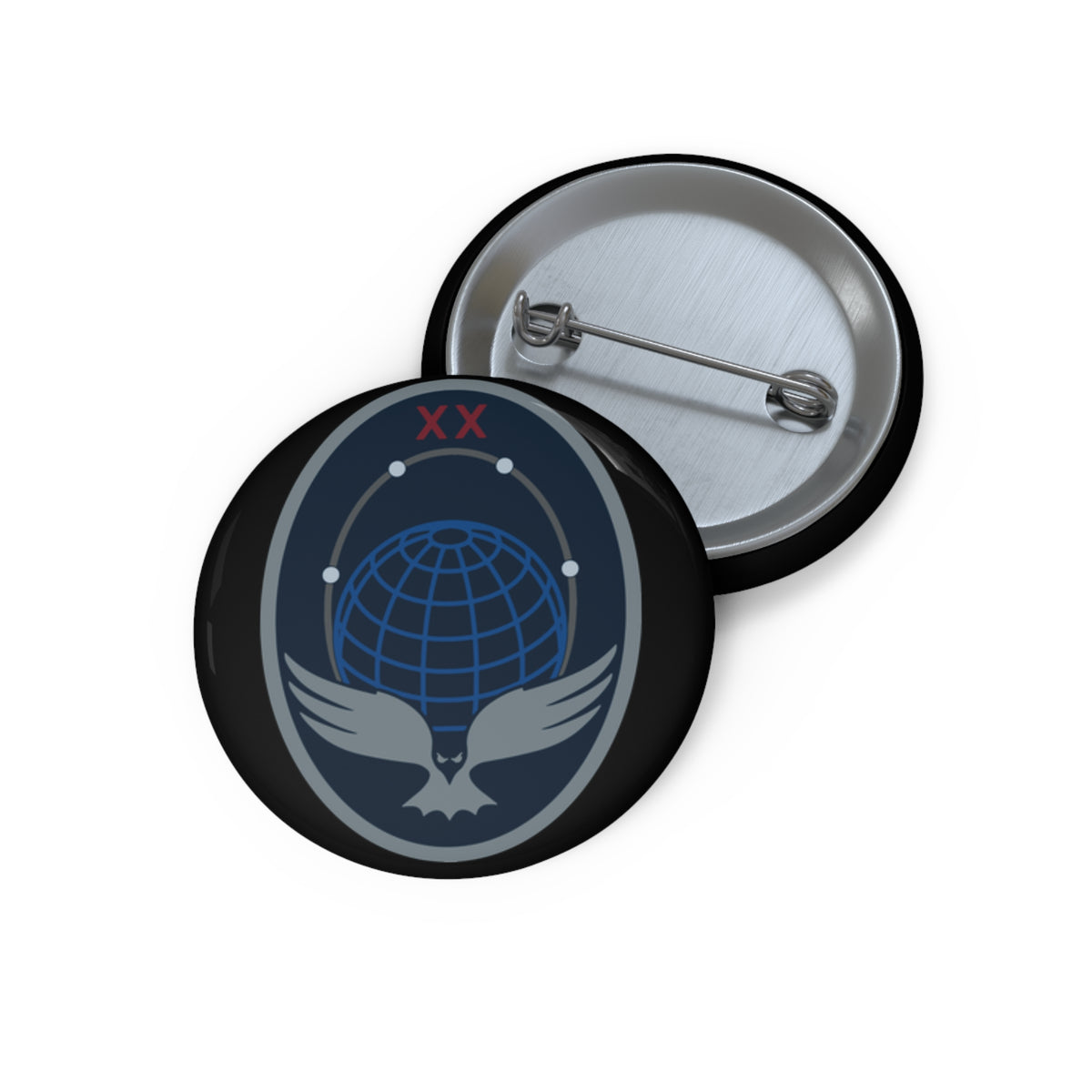 Custom Pin Button - USSF - 20th Space Surveillance Squadron wo txt