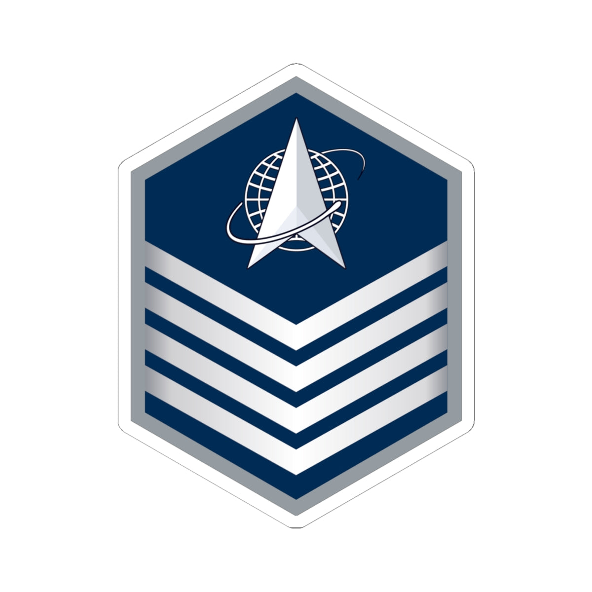 Kiss-Cut Sticker - USSF - E6 Technical Sergeant wo Txt