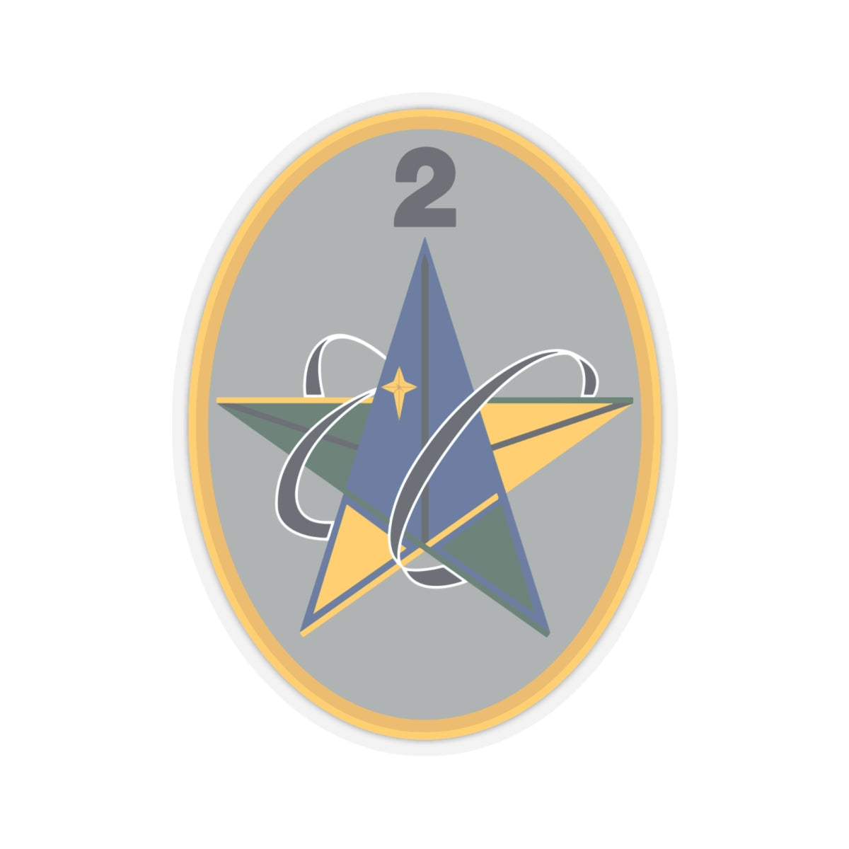 Kiss-Cut Sticker - USSF - 2nd Range Operations Squadron wo txt X 300