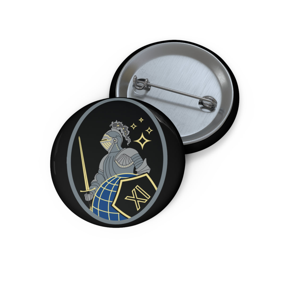 Custom Pin Button - USSF - 11th Space Warning Squadron wo txt
