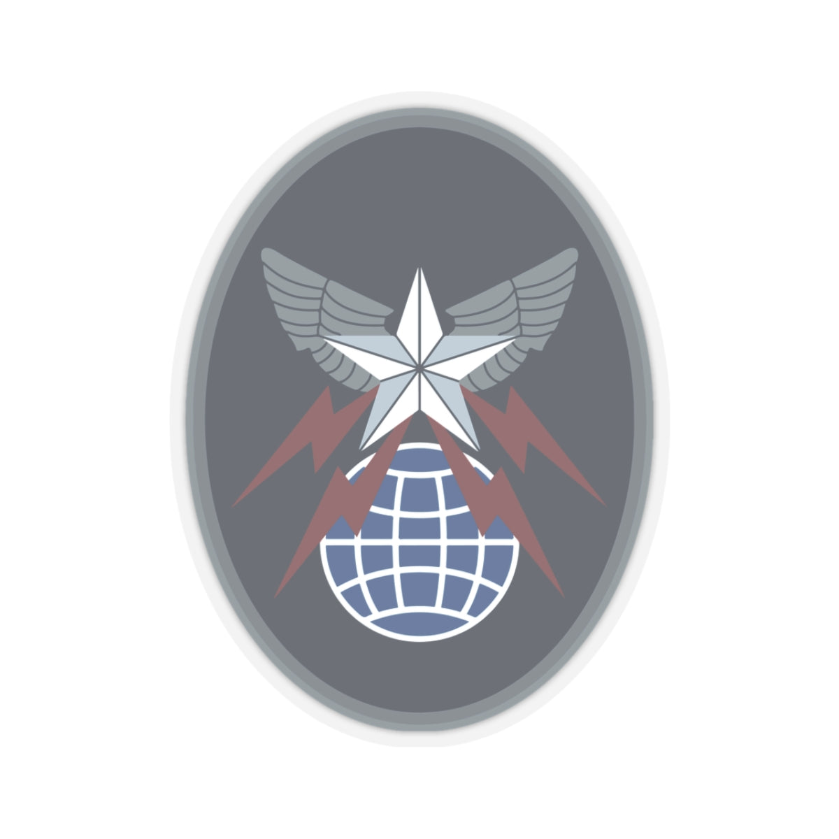 Kiss-Cut Sticker - USSF - 4th Space Operations Squadron wo txt X 300