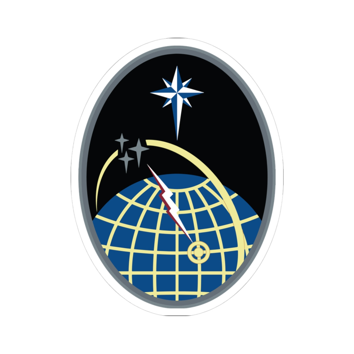 Kiss-Cut Sticker - USSF - 2nd Space Operations Squadron wo txt X 300