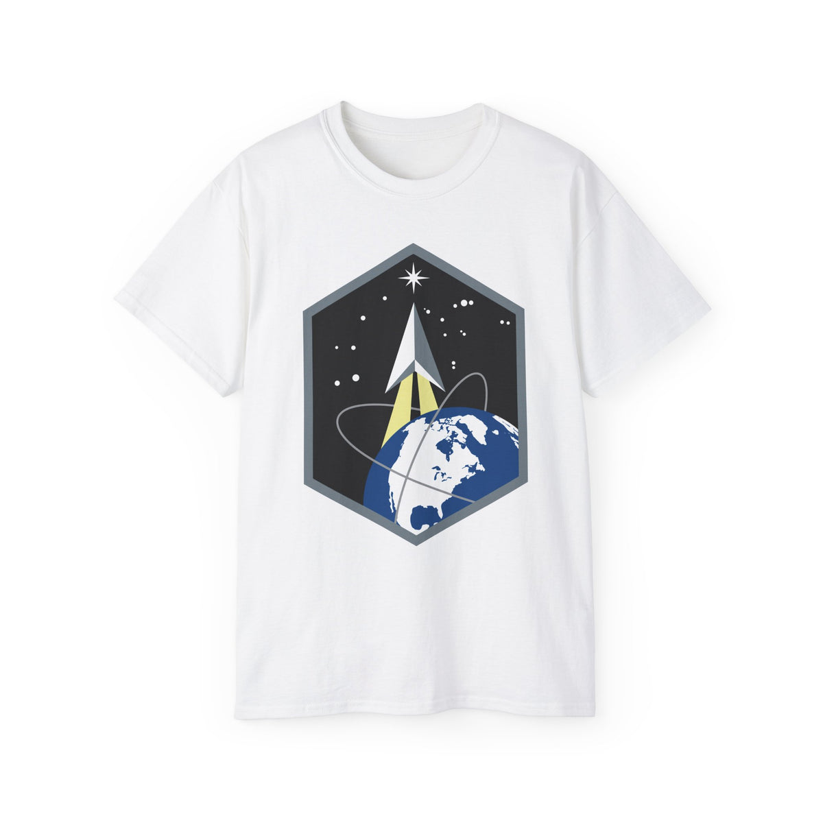 Unisex Ultra Cotton Tee - USSF - Space Base Delta 2 wo txt
