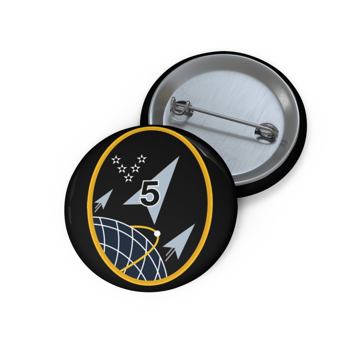 Custom Pin Button - USSF - 5th Space Launch Squadron wo txt X 300