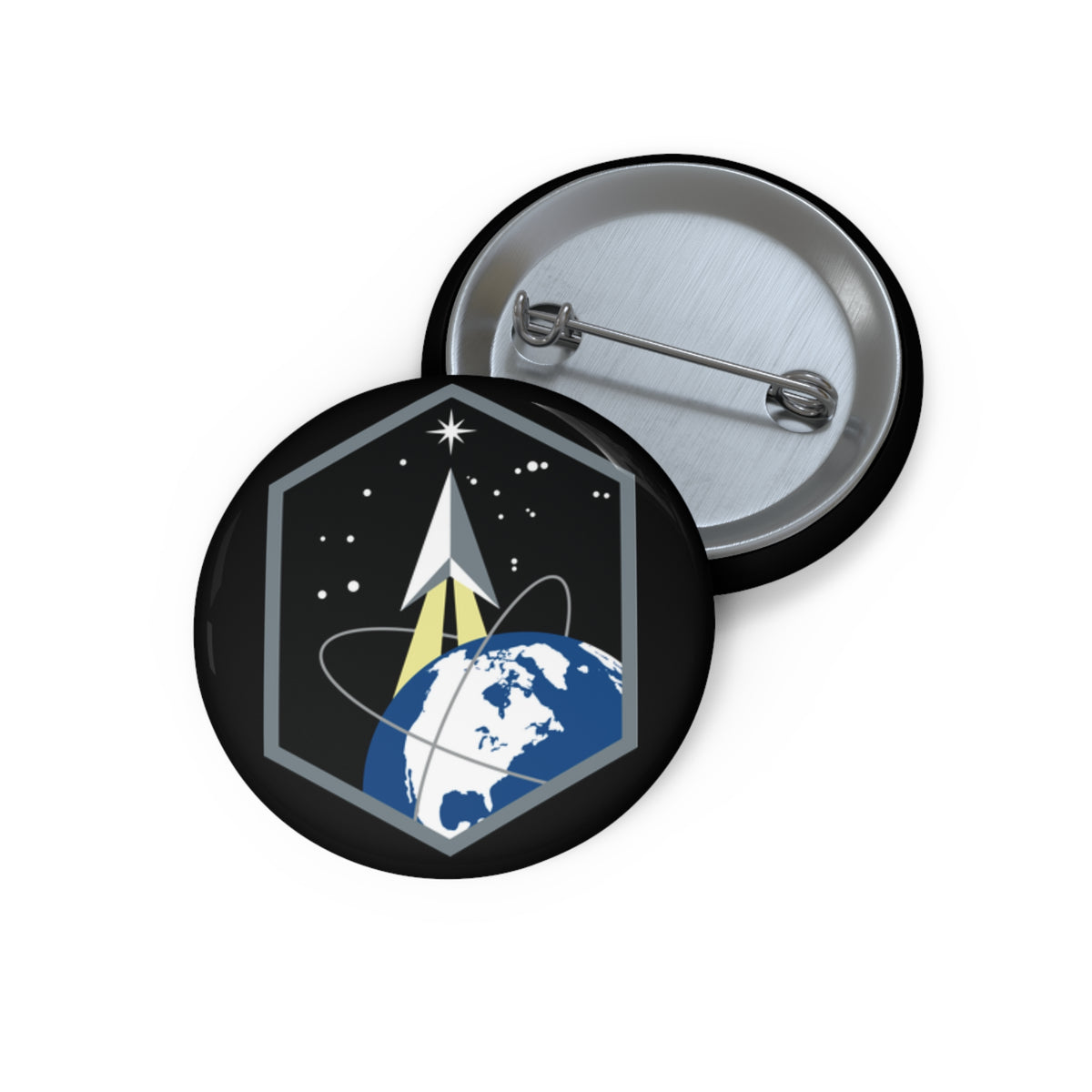 Custom Pin Button - USSF - Space Base Delta 2 wo txt