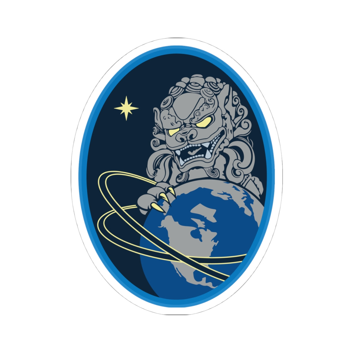 Kiss-Cut Sticker - USSF - 3rd Test and Evaluation Squadron wo txt X 300