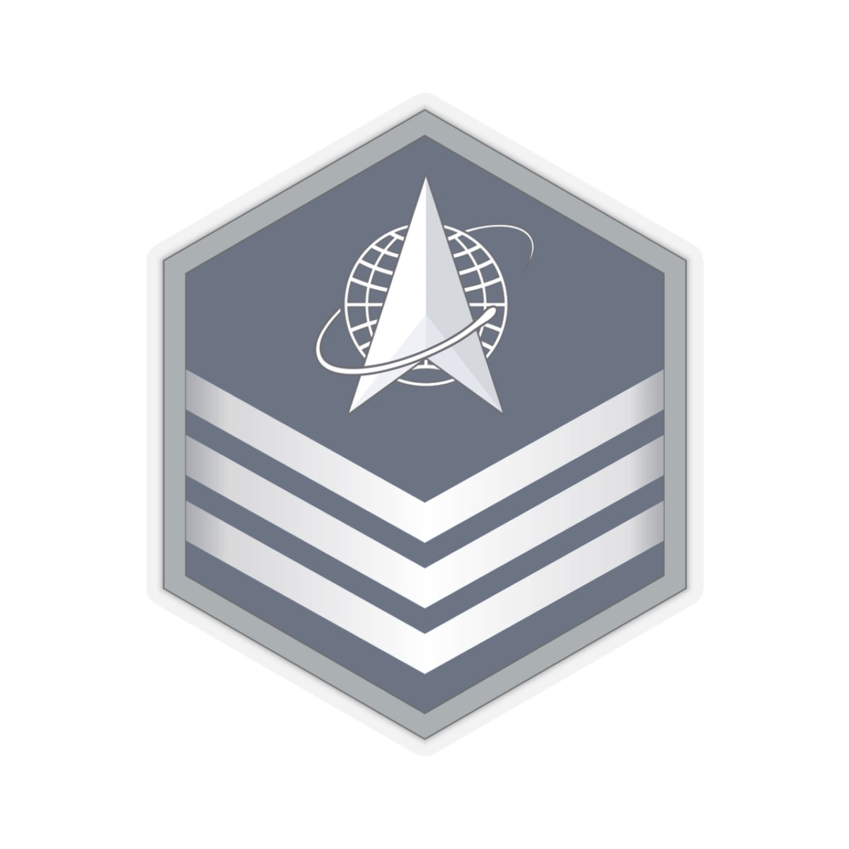 Kiss-Cut Sticker - USSF - E5 Sergeant wo Txt