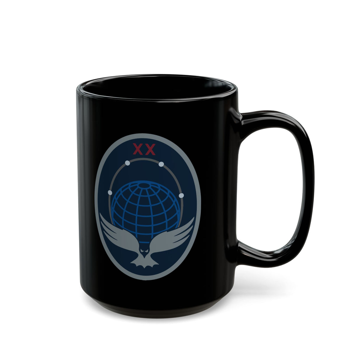 Black Mug (11oz, 15oz) - USSF - 20th Space Surveillance Squadron wo txt