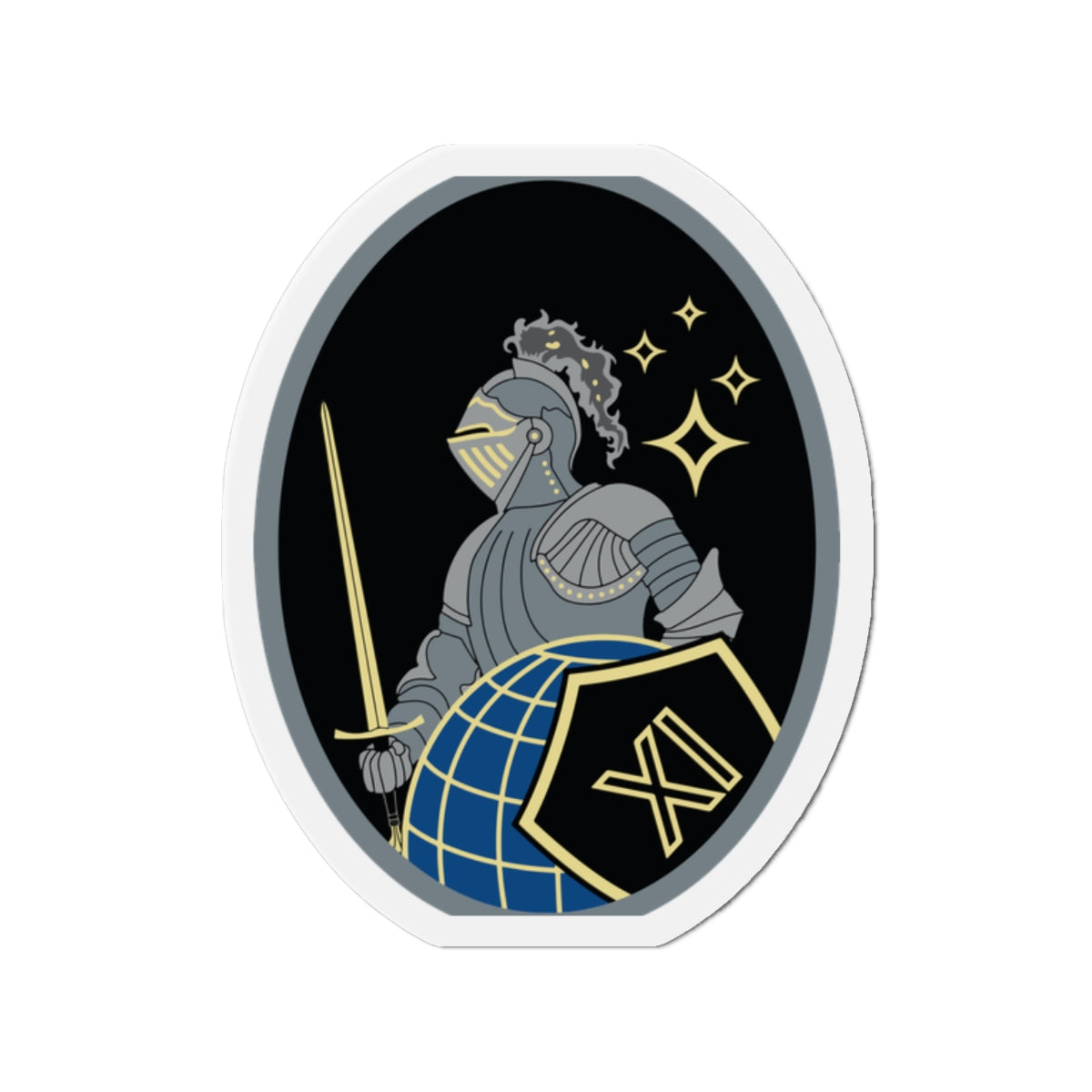 Die-Cut Magnet - USSF - 11th Space Warning Squadron wo txt