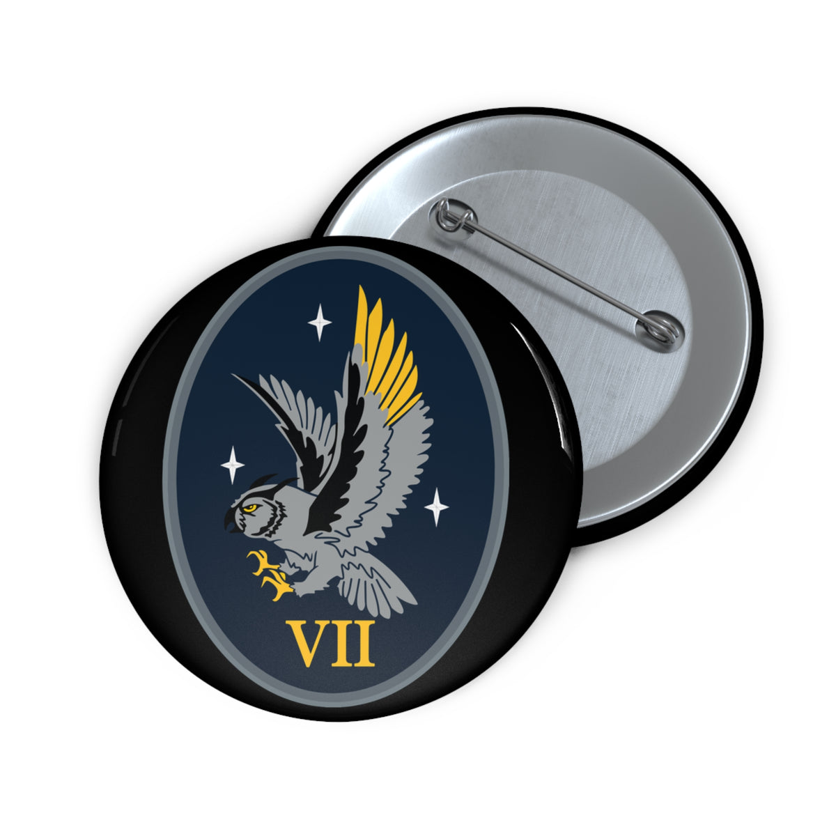 Custom Pin Button - USSF - 7th Space Warning Squadron wo txt