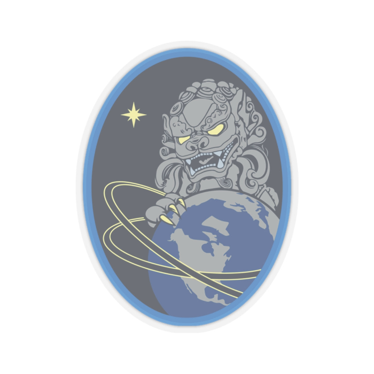 Kiss-Cut Sticker - USSF - 3rd Test and Evaluation Squadron wo txt X 300