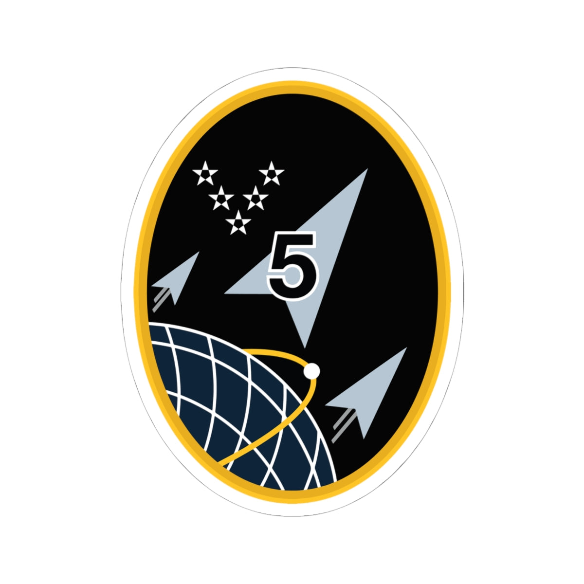 Kiss-Cut Sticker - USSF - 5th Space Launch Squadron wo txt X 300