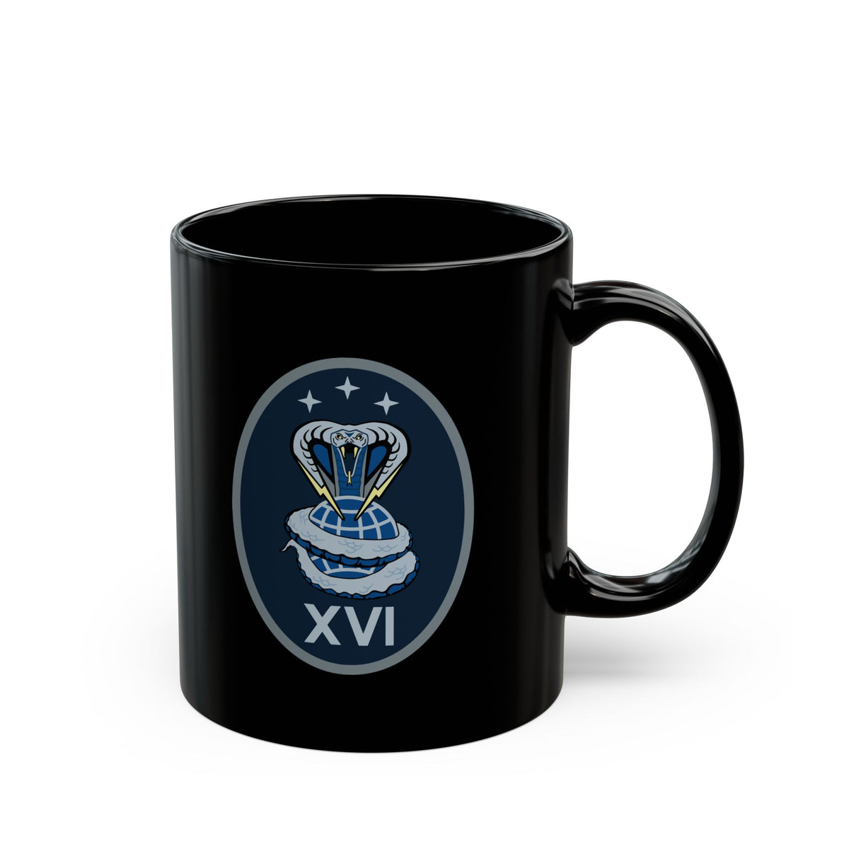 Black Mug (11oz, 15oz) - USSF - 16th Electromagnetic Warfare Squadron wo txt