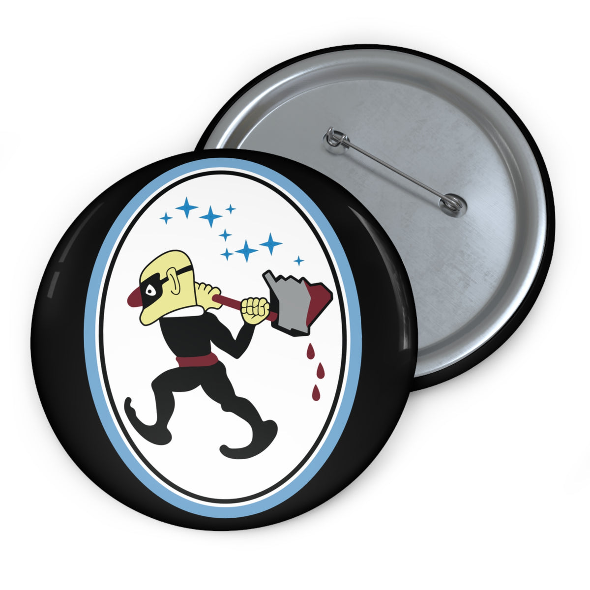 Custom Pin Button - USSF - 25th Space Range Squadron wo txt
