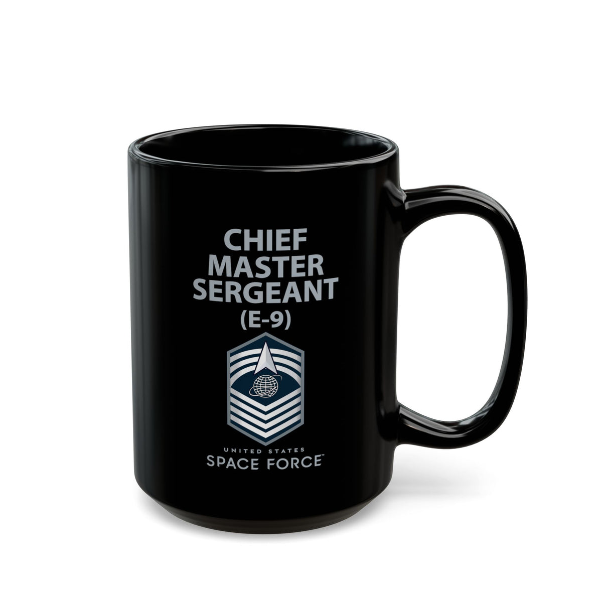 Black Mug (11oz, 15oz) - USSF - E9 Chief Master Sergeant - US Space Force