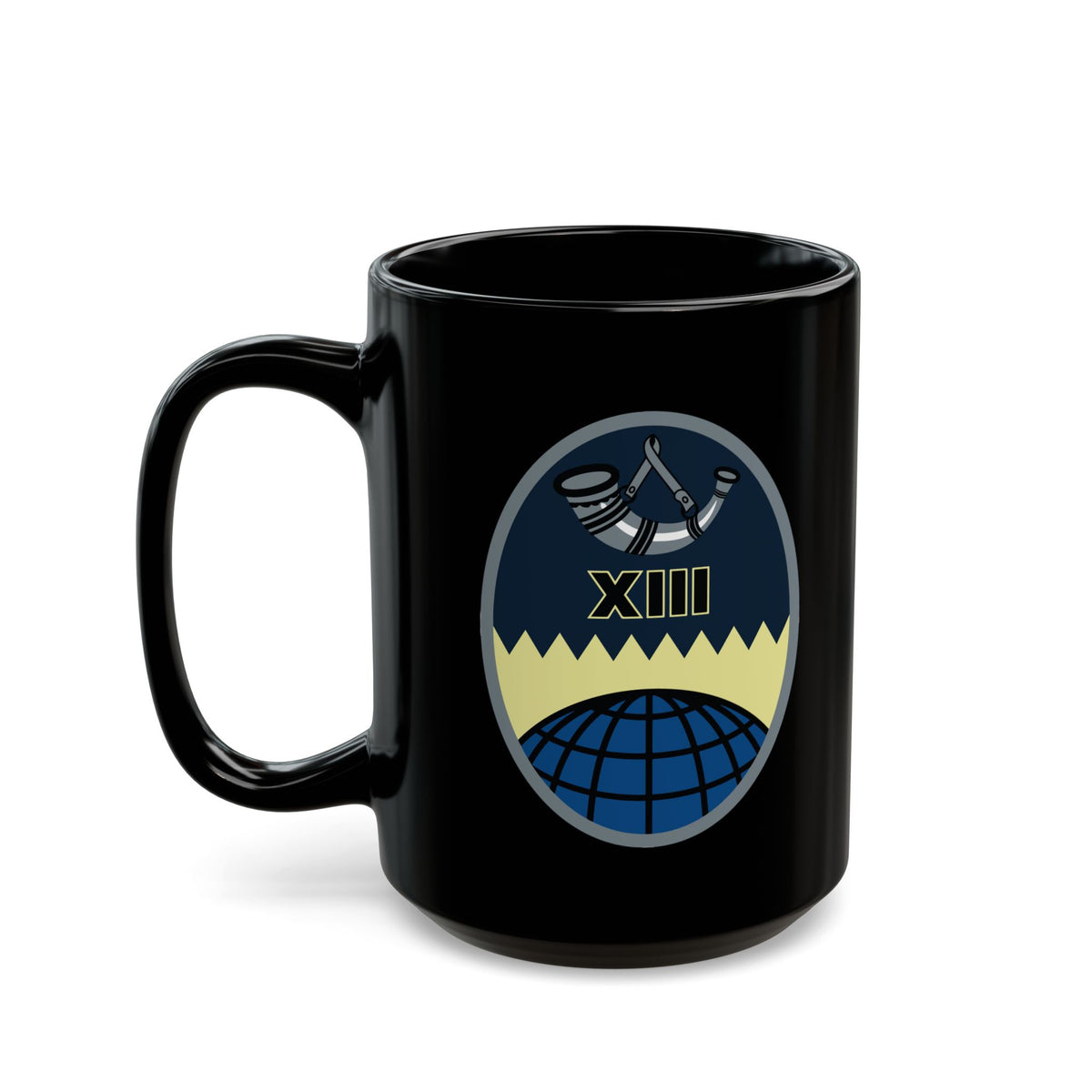 Black Mug (11oz, 15oz) - USSF - 13th Space Warning Squadron wo txt