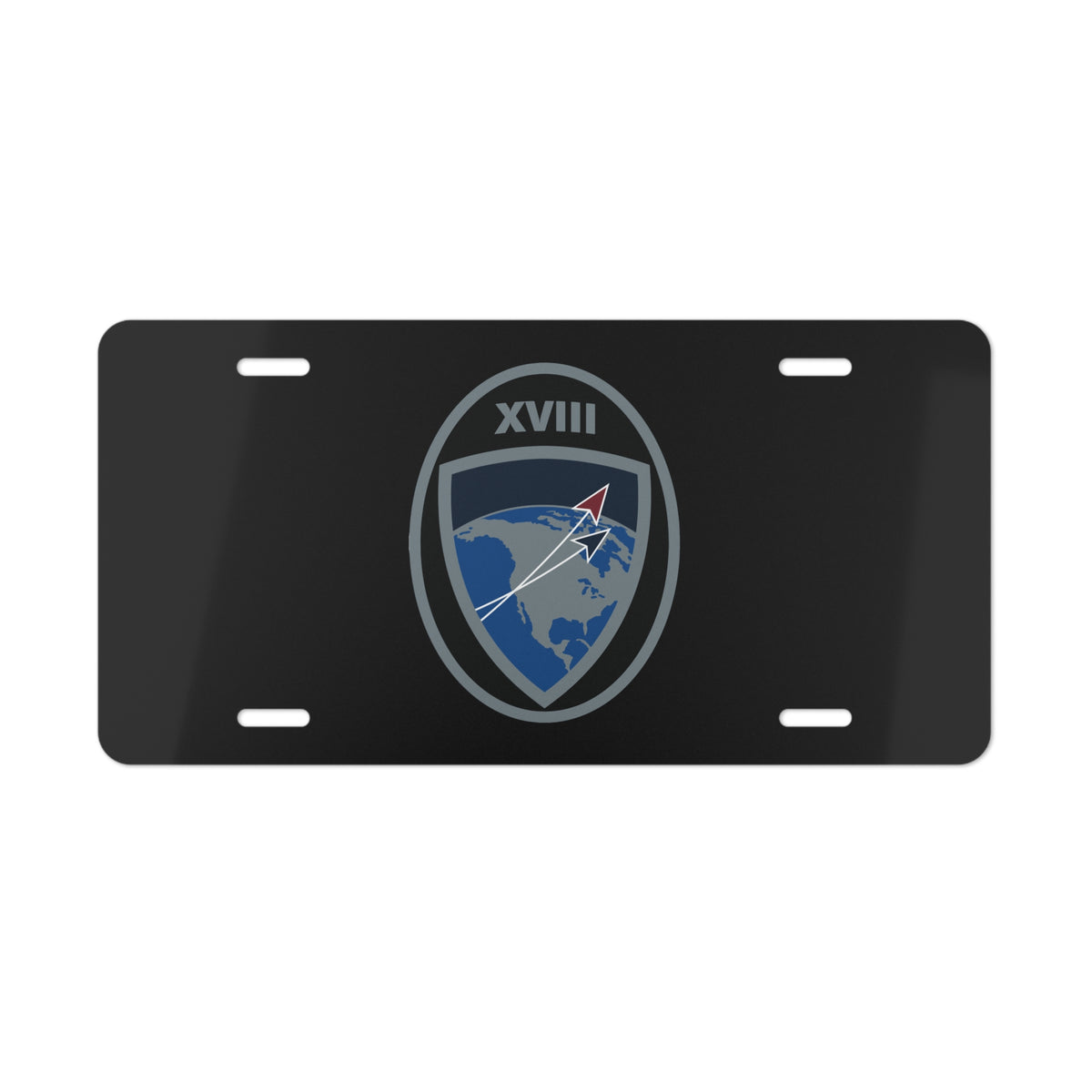 Vanity License Plate - USSF - 18th Space Defense Squadron wo txt