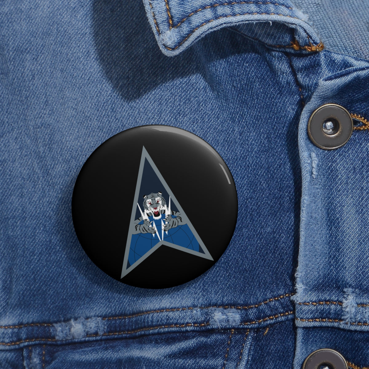 Custom Pin Button - USSF - Space Delta 5 wo txt
