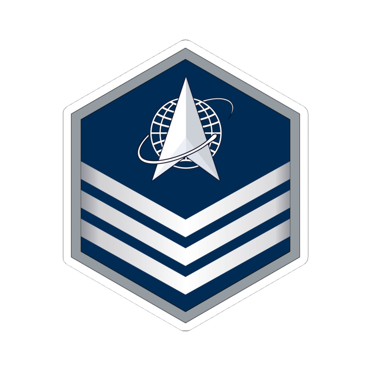 Kiss-Cut Sticker - USSF - E5 Sergeant wo Txt