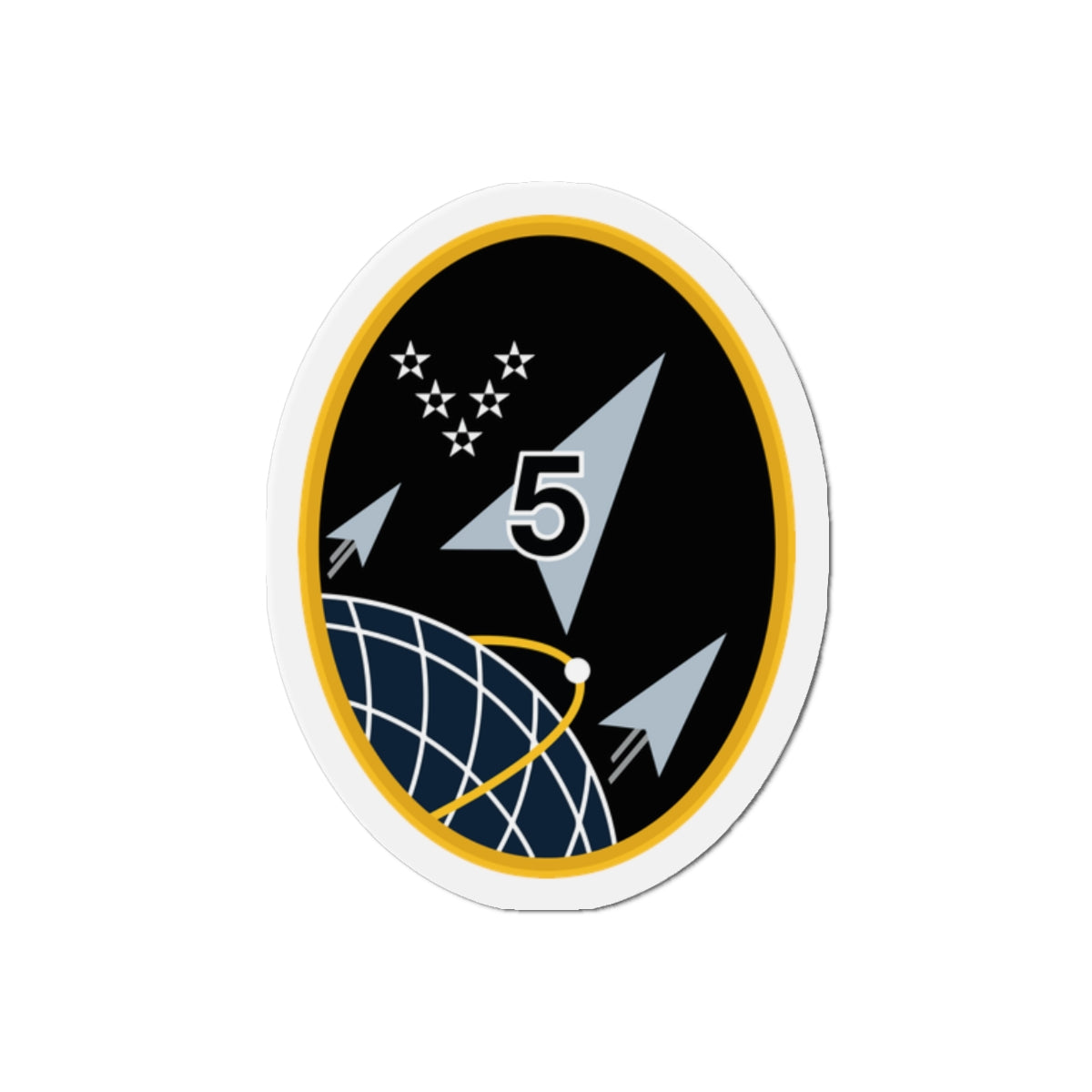Die-Cut Magnet - USSF - 5th Space Launch Squadron wo txt X 300