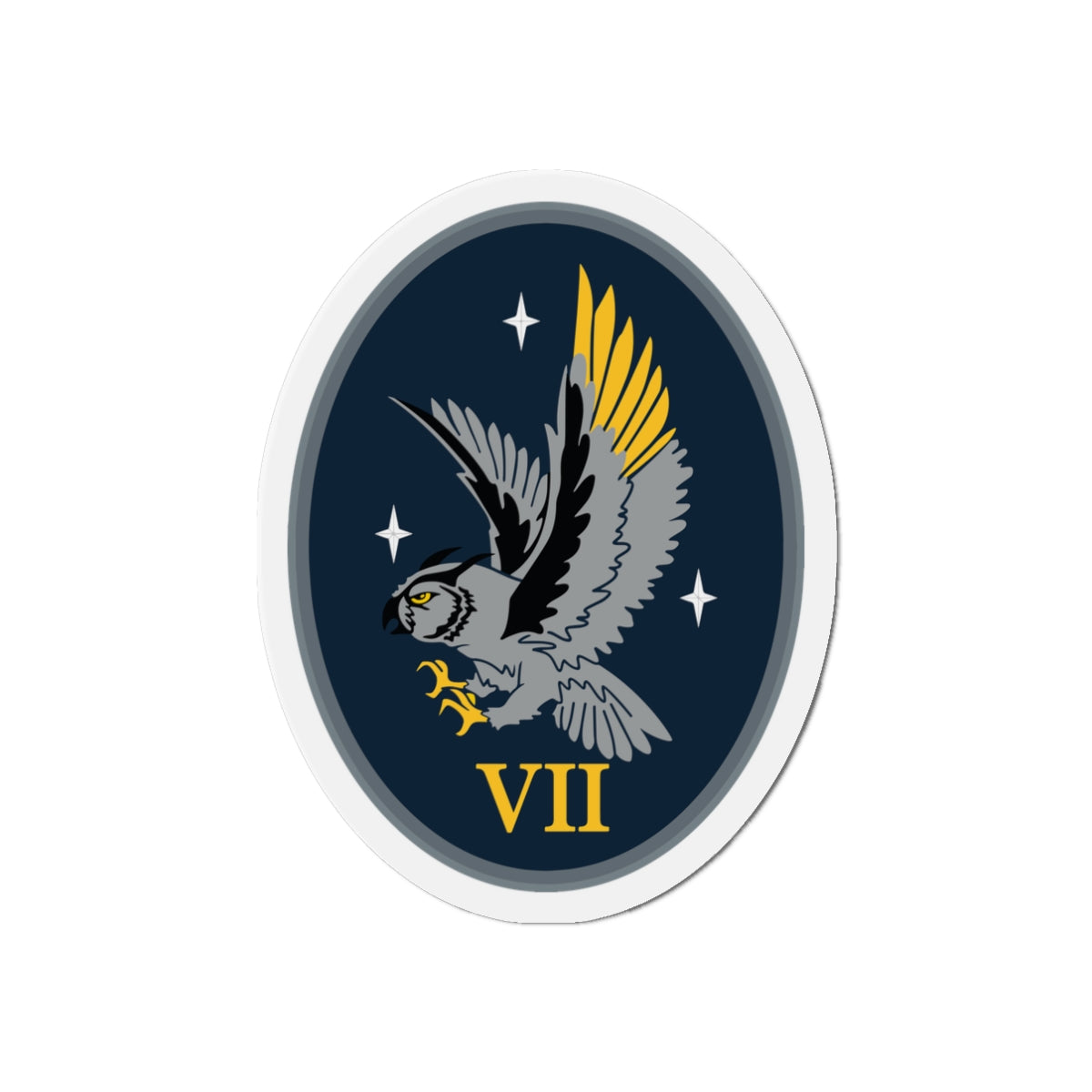 Die-Cut Magnet - USSF - 7th Space Warning Squadron wo txt