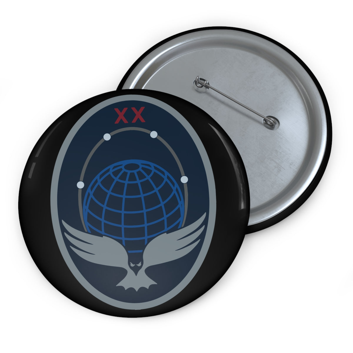 Custom Pin Button - USSF - 20th Space Surveillance Squadron wo txt