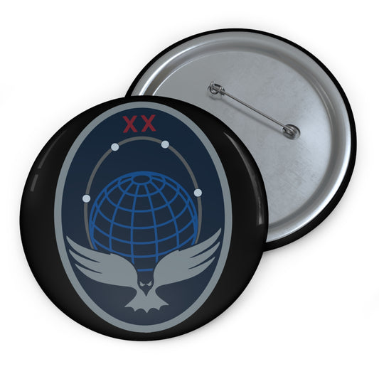 Custom Pin Button - USSF - 20th Space Surveillance Squadron wo txt