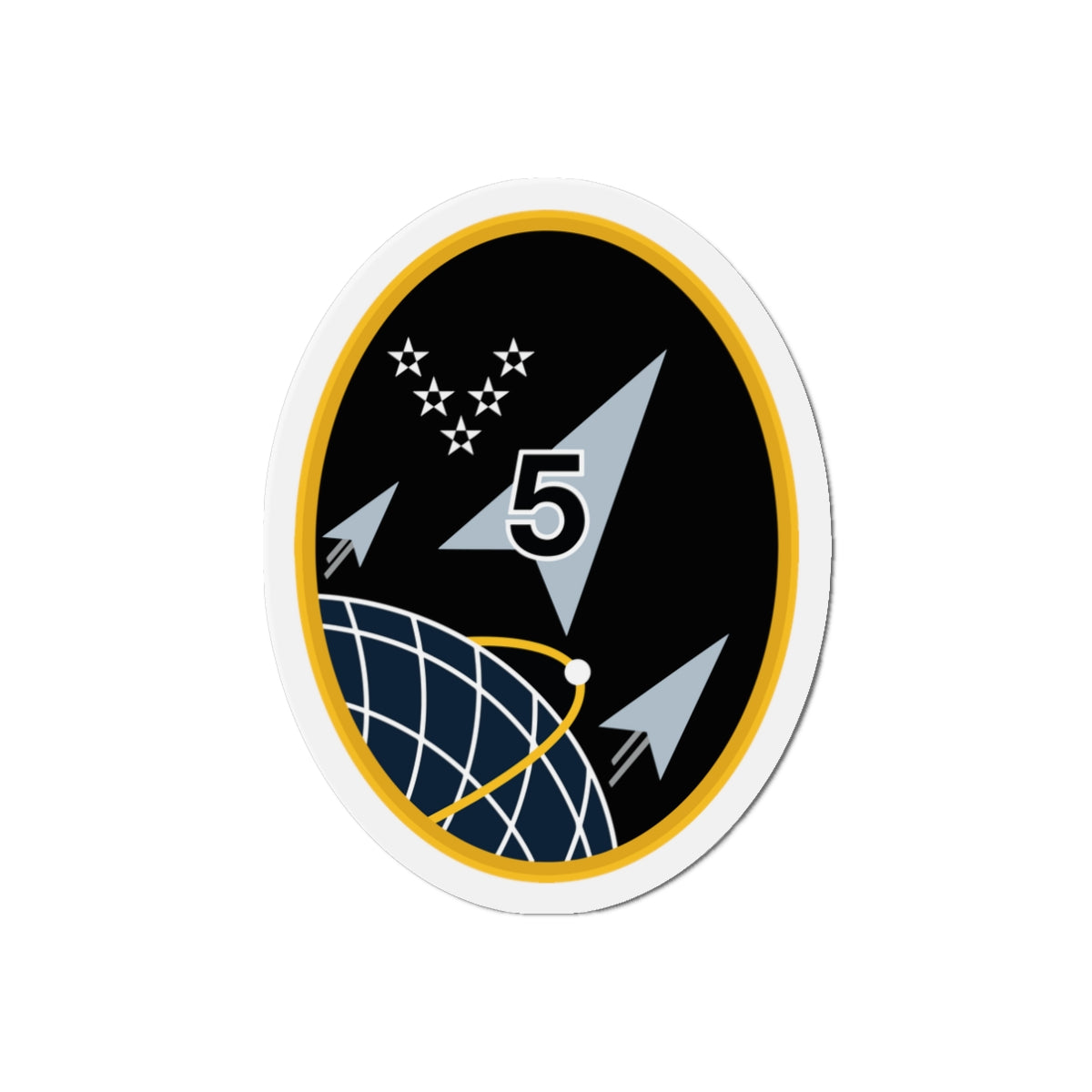 Die-Cut Magnet - USSF - 5th Space Launch Squadron wo txt X 300