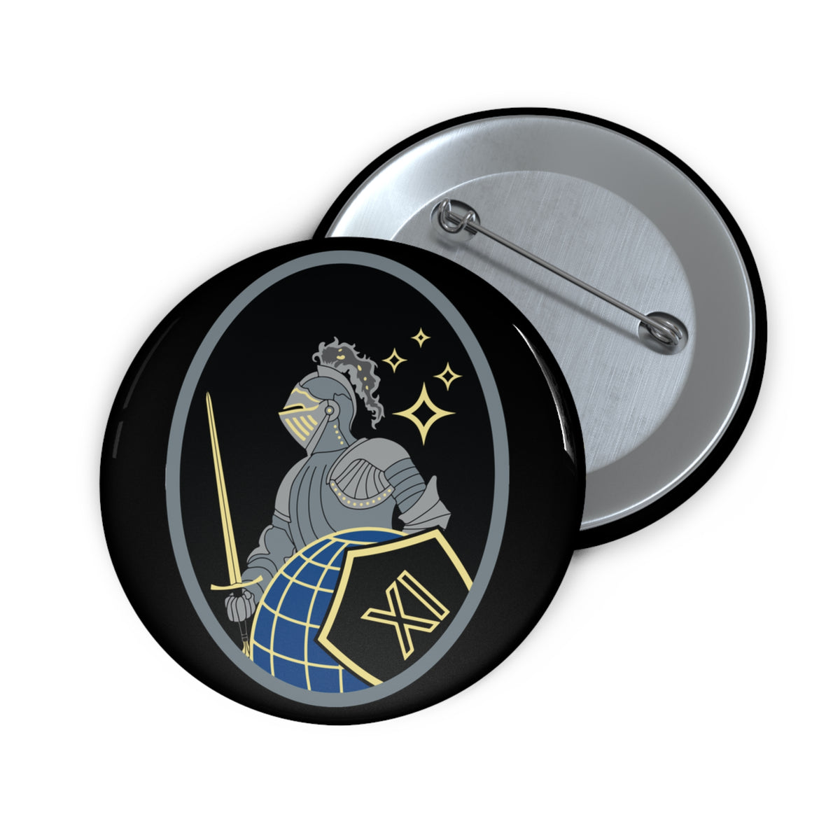Custom Pin Button - USSF - 11th Space Warning Squadron wo txt