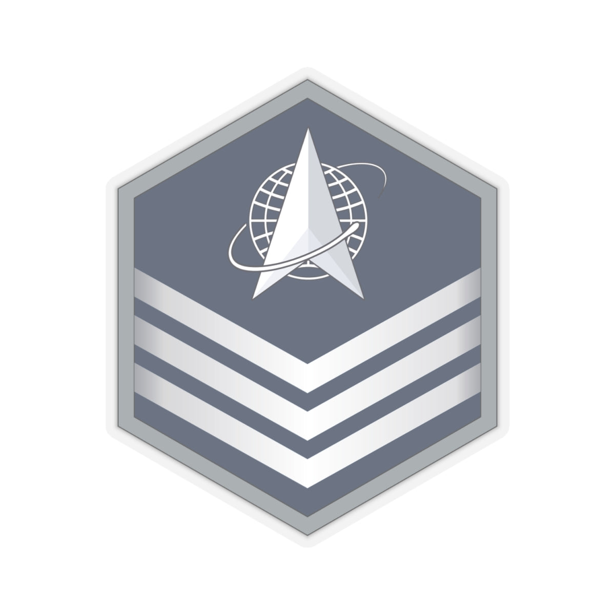 Kiss-Cut Sticker - USSF - E5 Sergeant wo Txt