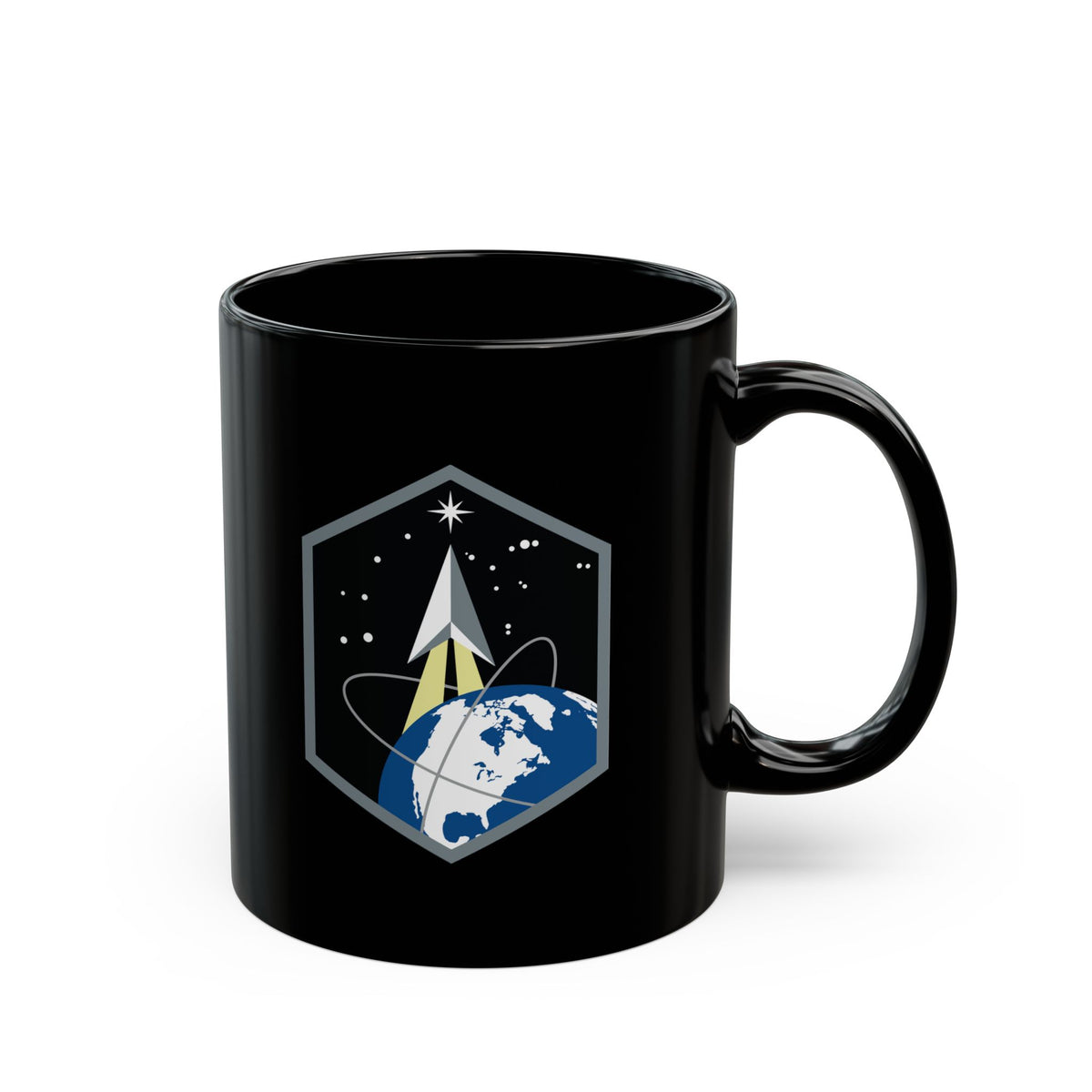 Black Mug (11oz, 15oz) - USSF - Space Base Delta 2 wo txt