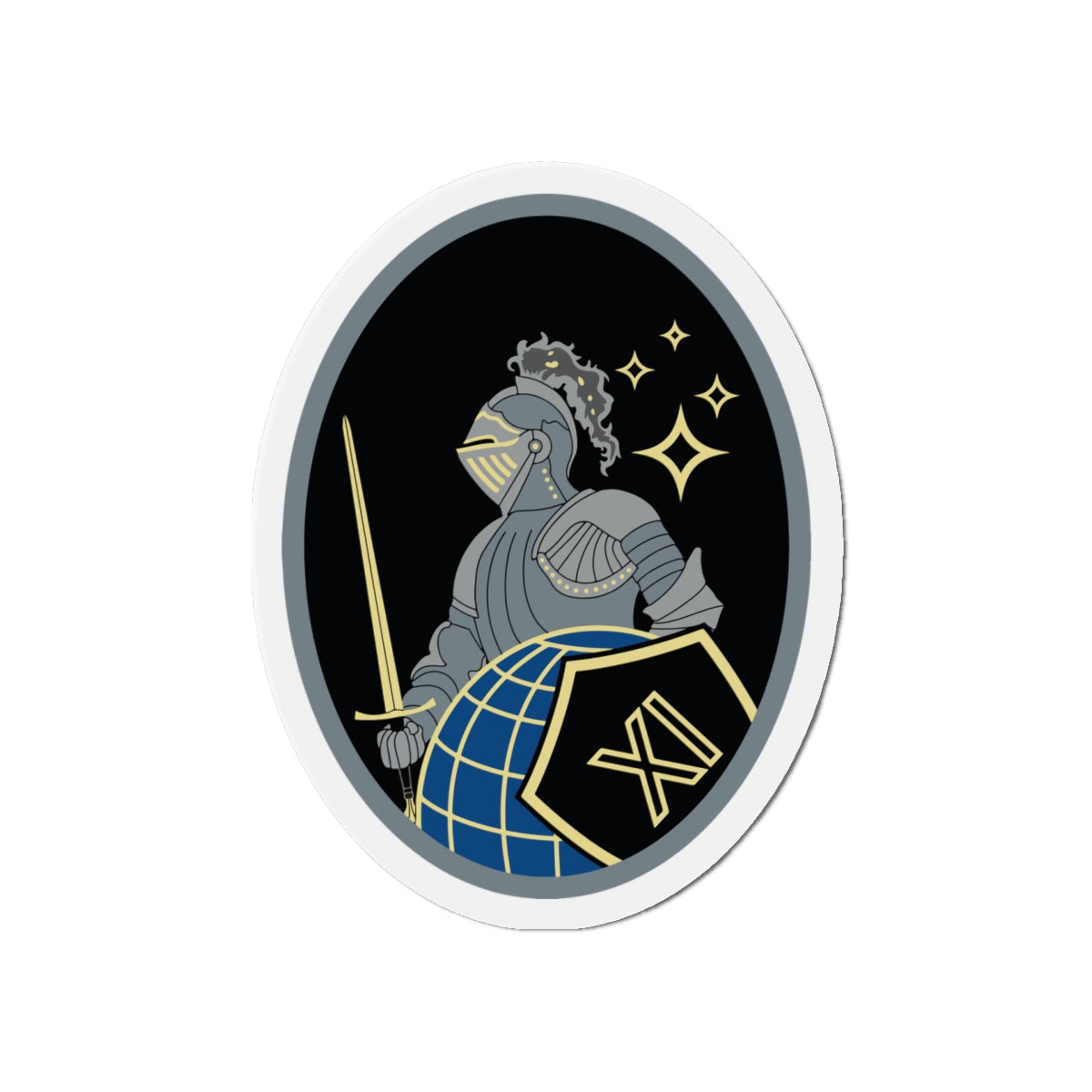 Die-Cut Magnet - USSF - 11th Space Warning Squadron wo txt