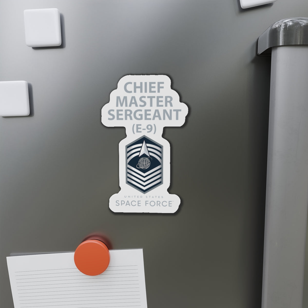 Die-Cut Magnet - USSF - E9 Chief Master Sergeant - US Space Force