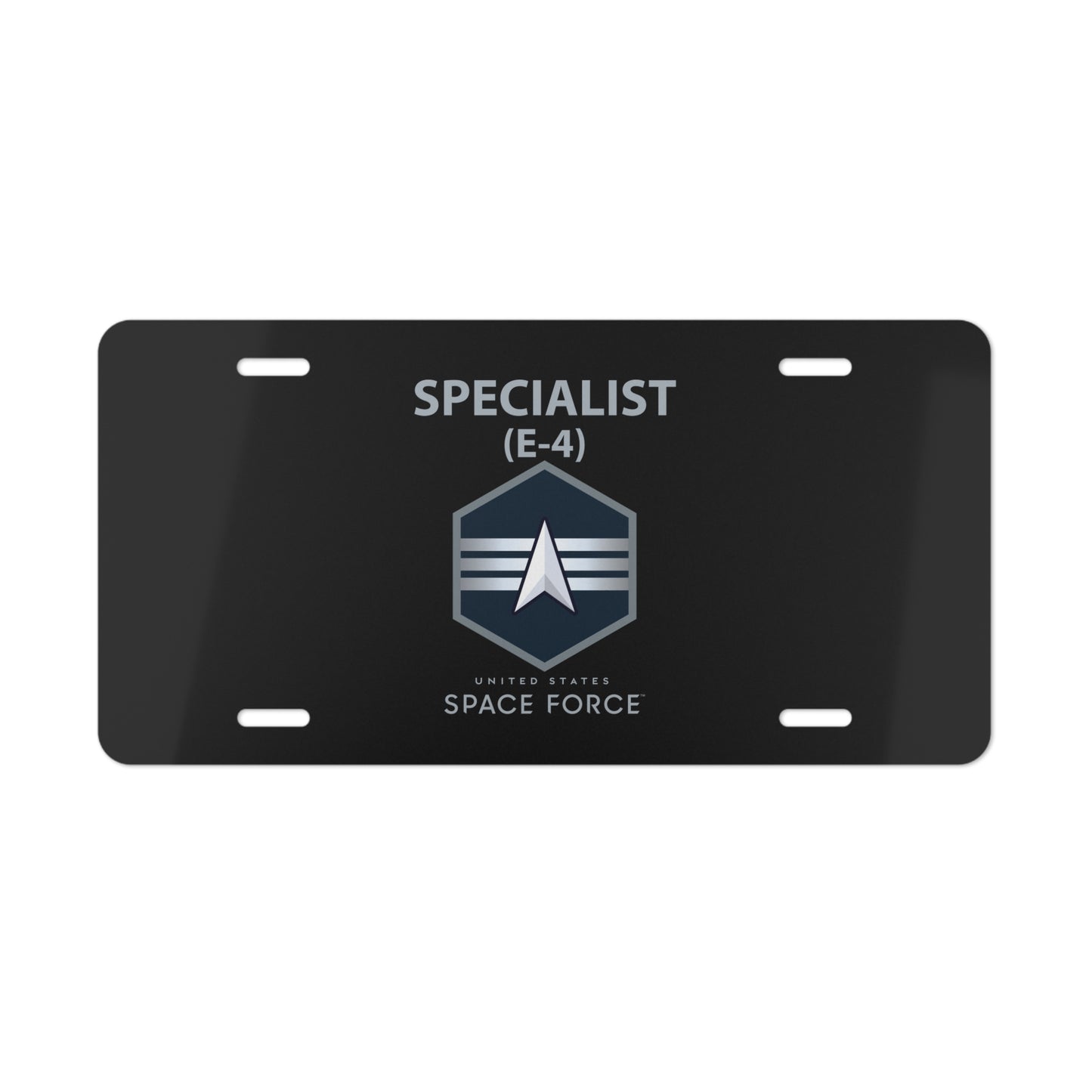 Vanity Plate - USSF - E4 Specialist - US Space Force