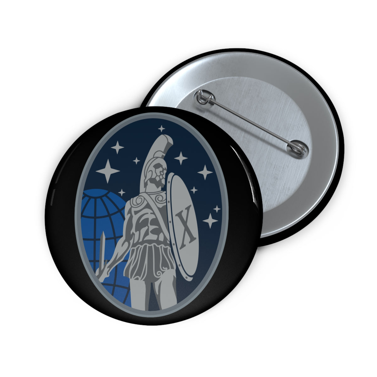 Custom Pin Button - USSF - 10th Space Warning Squadron wo txt