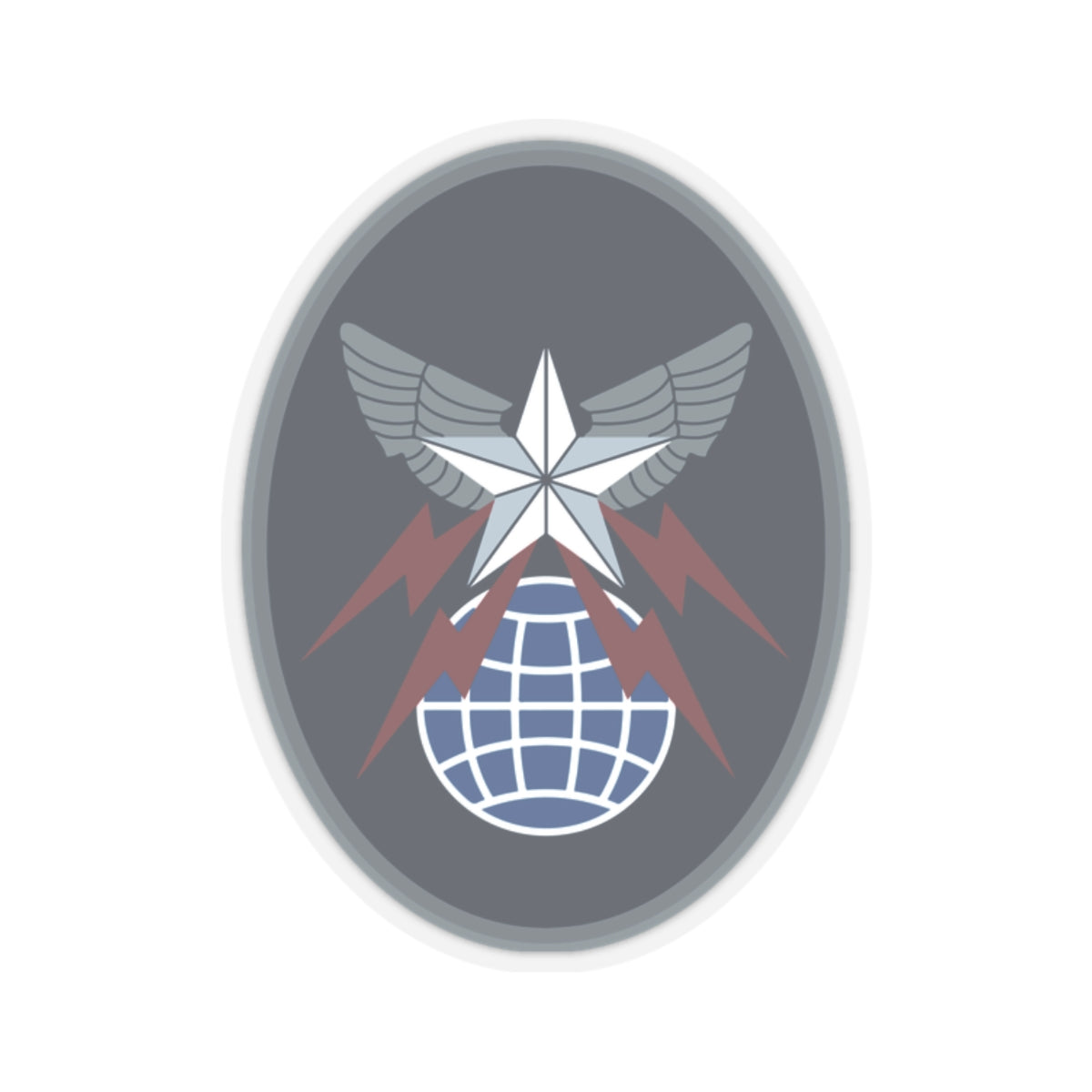 Kiss-Cut Sticker - USSF - 4th Space Operations Squadron wo txt X 300