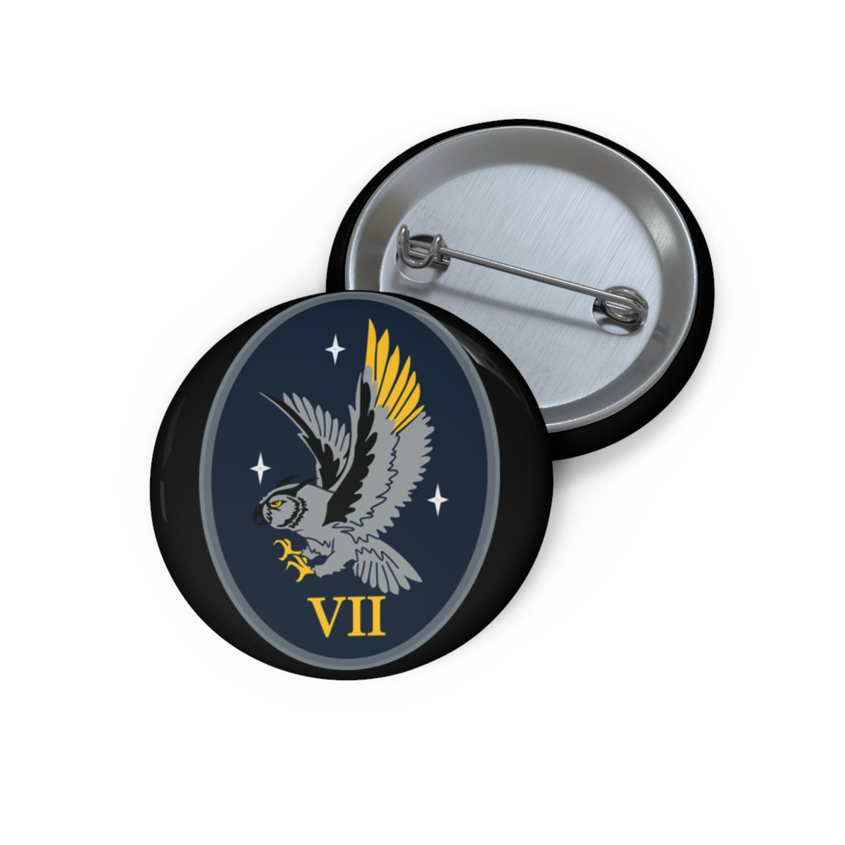 Custom Pin Button - USSF - 7th Space Warning Squadron wo txt