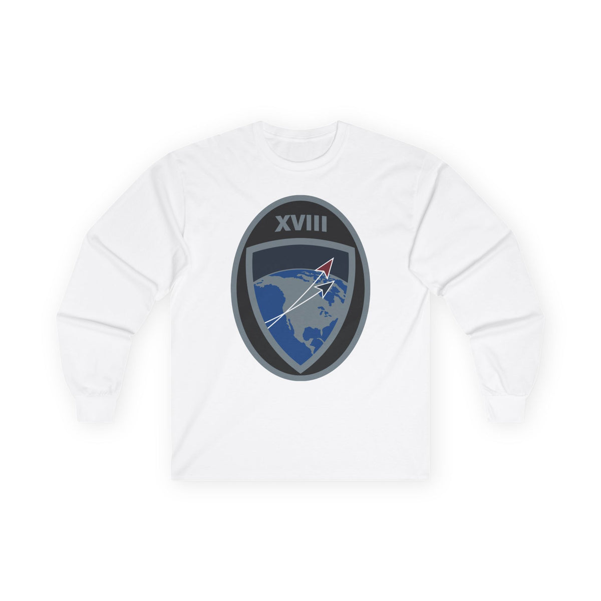 Unisex Ultra Cotton Long Sleeve Tee - USSF - 18th Space Defense Squadron wo txt