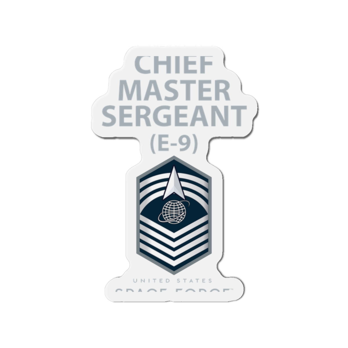 Die-Cut Magnet - USSF - E9 Chief Master Sergeant - US Space Force