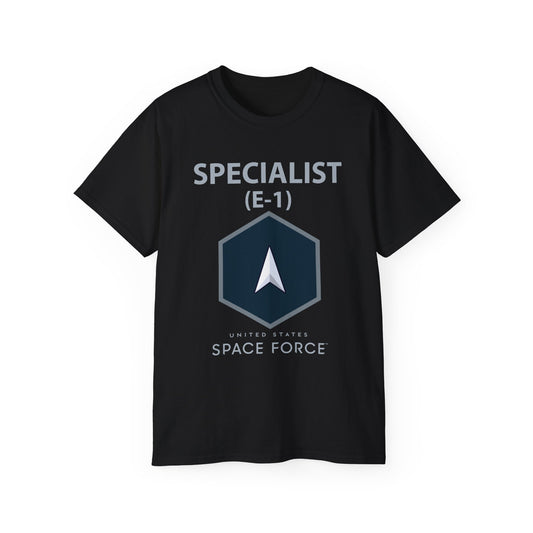 Unisex Ultra Cotton Tee -  USSF - E1 Specialist - US Space Force X 300