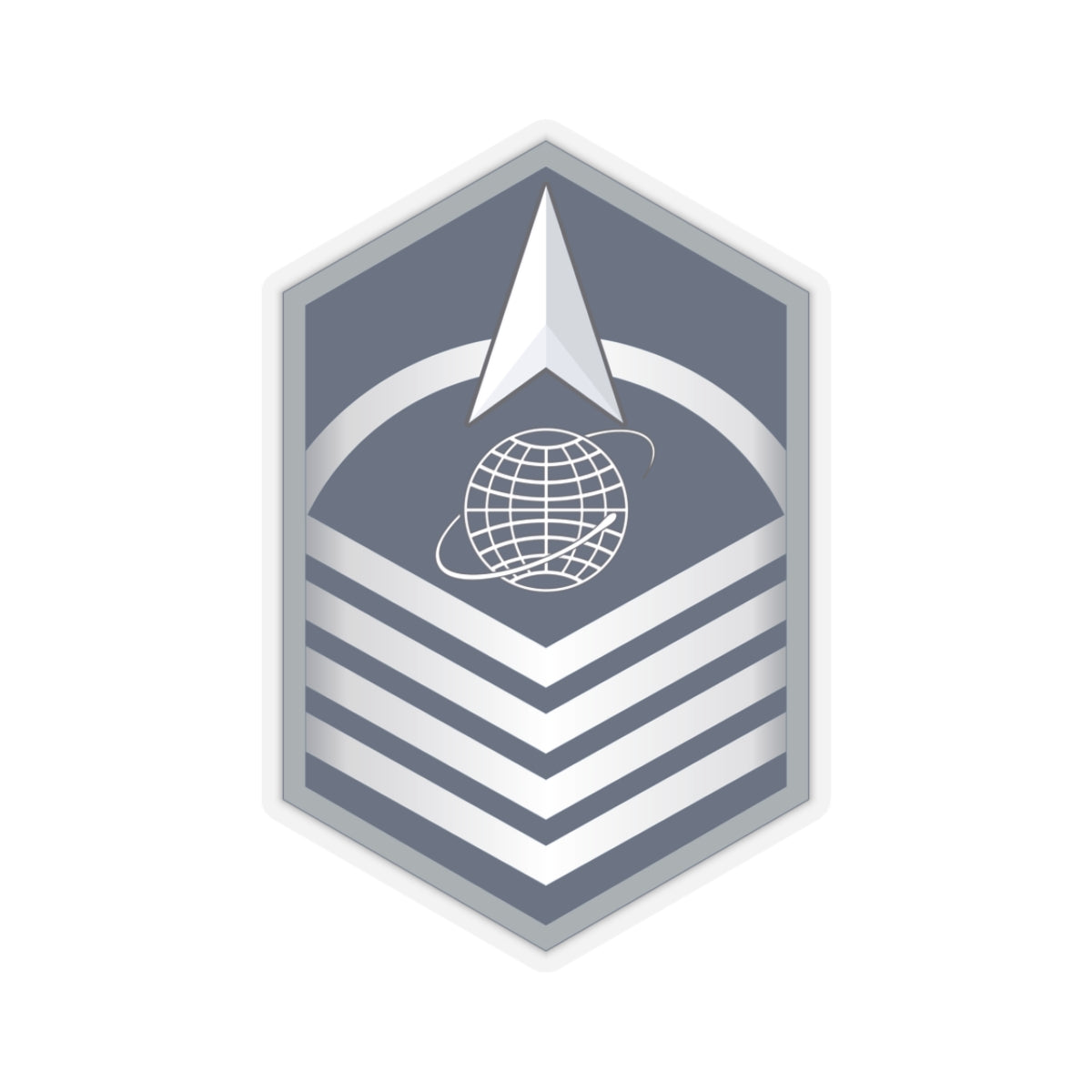 Kiss-Cut Sticker - USSF - E7 Master Sergeant wo Txt