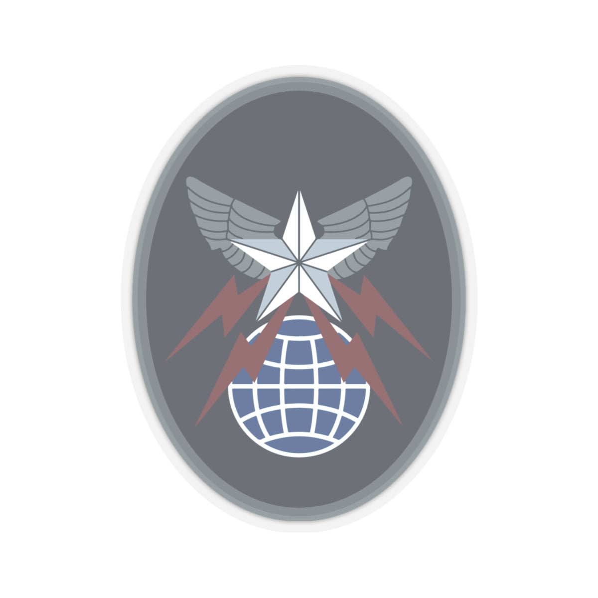 Kiss-Cut Sticker - USSF - 4th Space Operations Squadron wo txt X 300